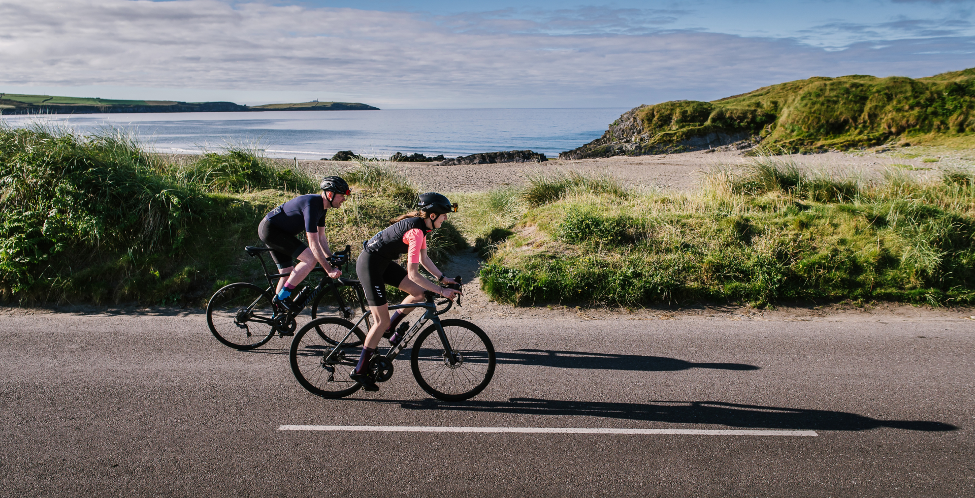 People riding the bicycle