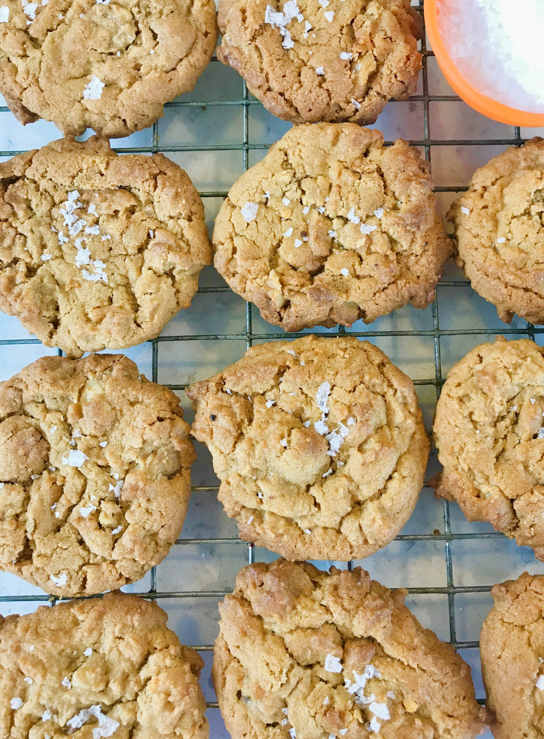 Cookies on a rack.