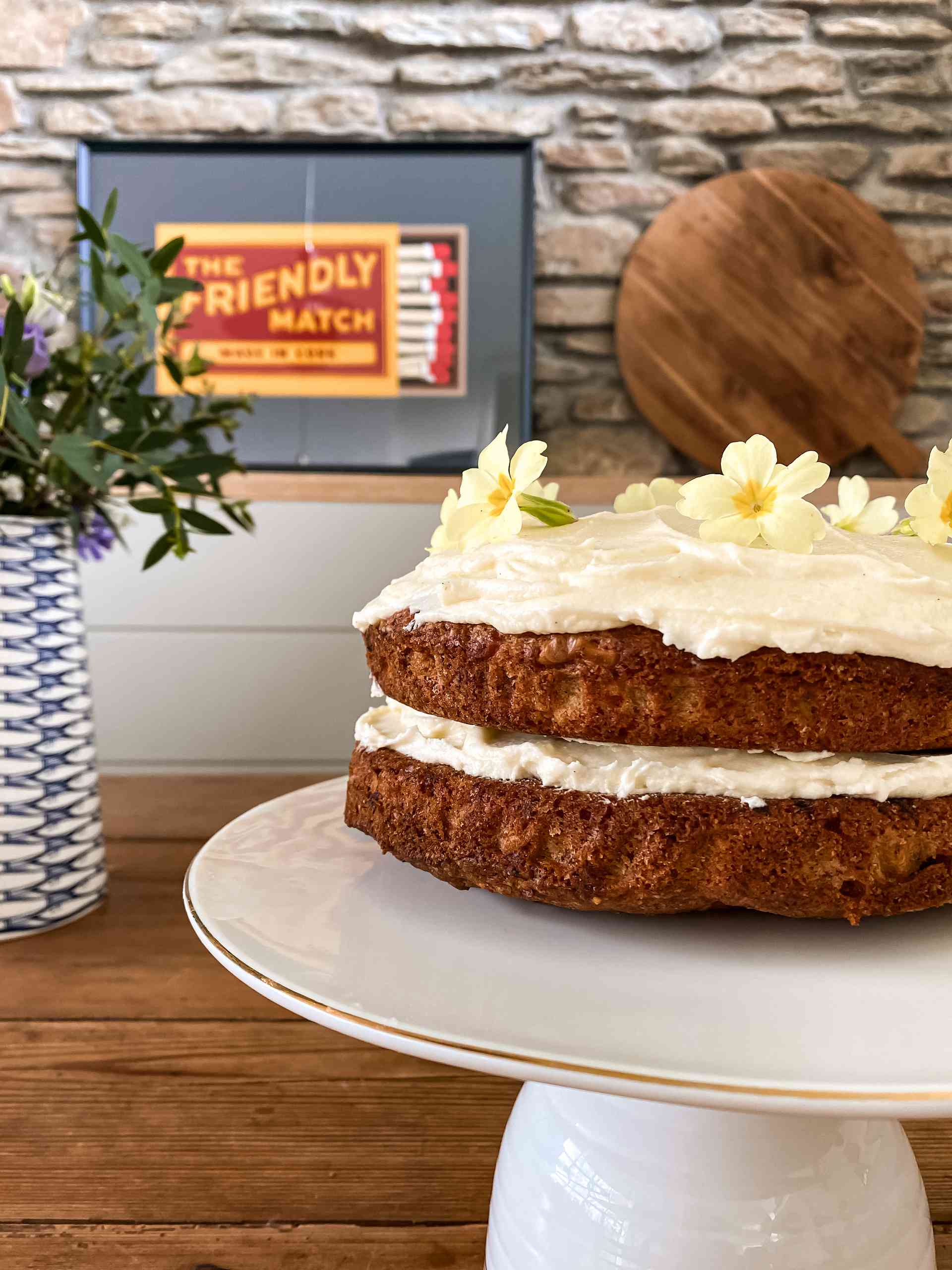 Dunowen Passion Cake on a plate.